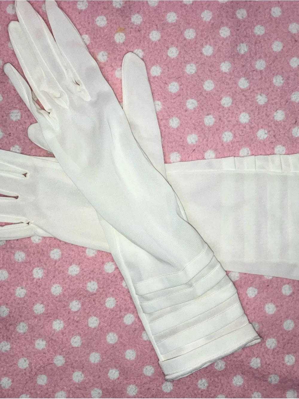 Vintage Nylon Gloves M - 7